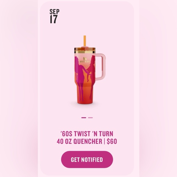 Barbie Stanley ‘60’s Twist ‘n Turn 40 oz. Quencher 🩷💖🩷💖🛍️🛍️💞💞💝💗💘💋❣️ - Picture 3 of 8